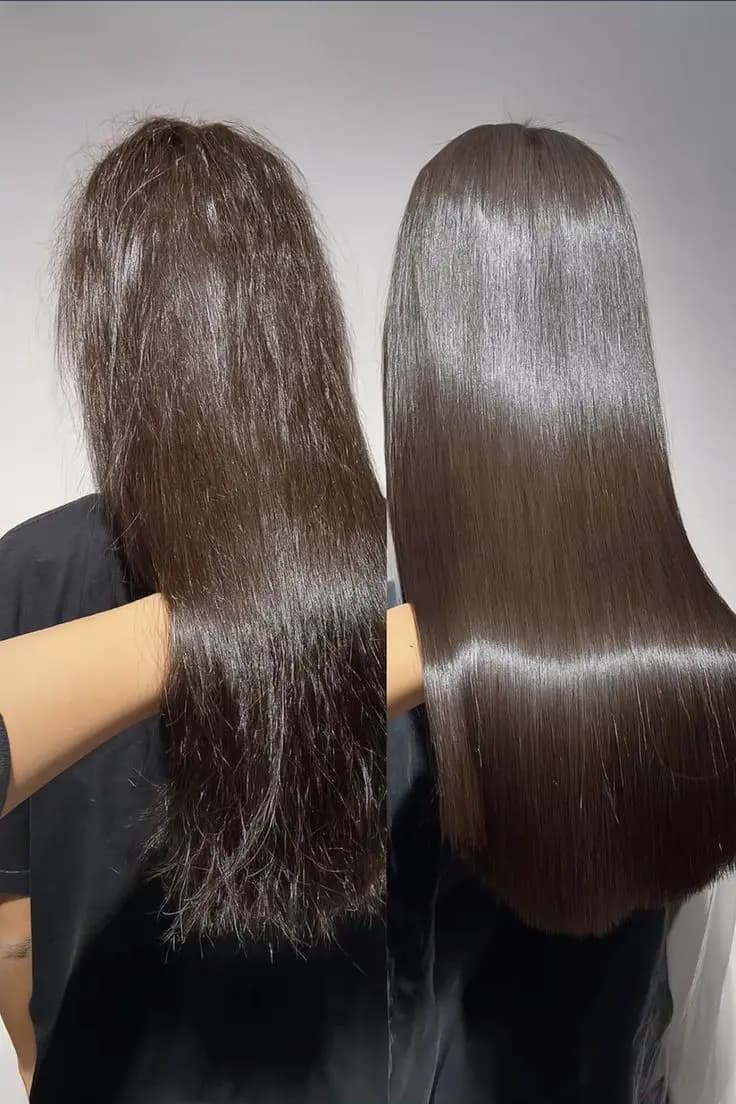 Shiny Healthy Hair After Ozone Therapy
